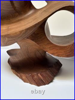 Abstract Sculpture Wood Carving Large Surrealist Modernist Expressionist Wehlri
