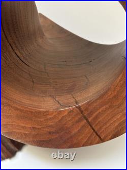 Abstract Sculpture Wood Carving Large Surrealist Modernist Expressionist Wehlri