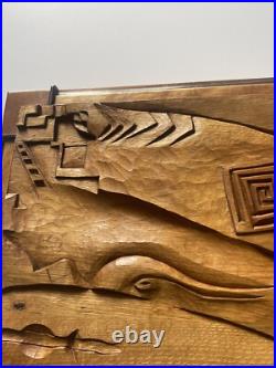 Abstract Sculpture Wood Carving Surrealism Modernism Expressionism Shippey Icon