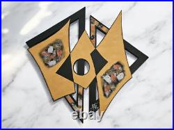 Abstract wooden wall sculpture, contemporary wood wall art, 25x23 by Alisa