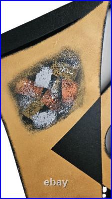 Abstract wooden wall sculpture, contemporary wood wall art, 25x23 by Alisa