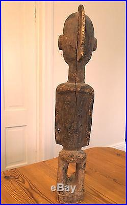 African Art Dogon Figure Mali Carved Wood Sculpture Sacrificial Patina