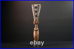 African Baule Figure Carved Wood Female Crest Tribal Finial Art Côte d'Ivo-G5528