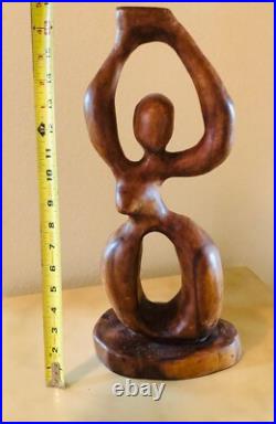 African Carvings Signed Large Vintage From Same Artist Two Works Of Art African Carvings Signed Large Vintage From Same Artist Two Works Of Art