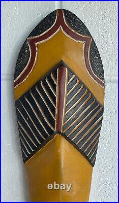 African Hand-Crafted Tribal Koholo Wood Carving Mask Gonja Northern Ghana