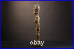 African Lega Statue Hand Carved Tribal Figure Congo Ritual Art Decor-G5098