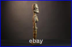 African Lega Statue Hand Carved Tribal Figure Congo Ritual Art Decor-G5098