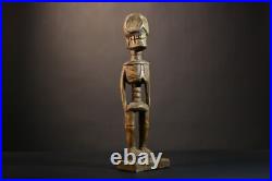 African Lega Statue Hand Carved Tribal Figure Congo Ritual Art Decor-G5098