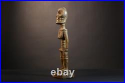 African Lega Statue Hand Carved Tribal Figure Congo Ritual Art Decor-G5098