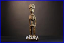 African Lega Statue Hand Carved Tribal Figure Congo Ritual Art Decor-G5098