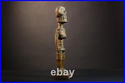 African Lega Statue Hand Carved Tribal Figure Congo Ritual Art Decor-G5098