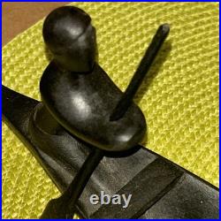 African Tribal Carving Dark Wooden Boat Canoe withPaddling Figure & Fruit/Coconut