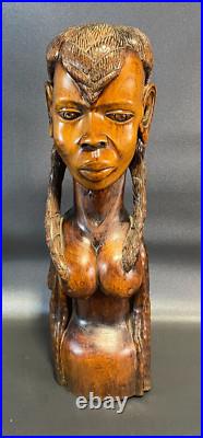 Albert Jones 1999 Wood Carved Women Carving Folk Art 21 Tall