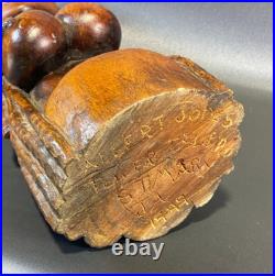 Albert Jones 1999 Wood Carved Women Carving Folk Art 21 Tall