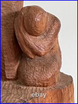 Alexander Tolin Impressionist Large Wood Carving Titled End Of Holocaust