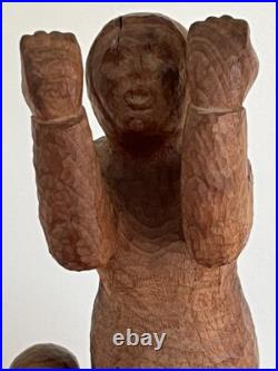 Alexander Tolin Impressionist Large Wood Carving Titled End Of Holocaust