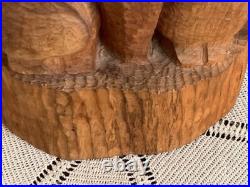 Alexander Tolin Impressionist Large Wood Carving Titled End Of Holocaust