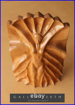 Amazing! Art Deco Handcarved Wood Sculpture! Vtg Beautiful 30's 40's Woman MCM Amazing! Art Deco Handcarved Wood Sculpture! Vtg Beautiful 30's 40's Woman MCM