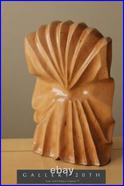 Amazing! Art Deco Handcarved Wood Sculpture! Vtg Beautiful 30's 40's Woman MCM Amazing! Art Deco Handcarved Wood Sculpture! Vtg Beautiful 30's 40's Woman MCM