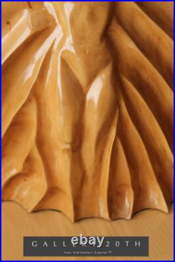 Amazing! Art Deco Handcarved Wood Sculpture! Vtg Beautiful 30's 40's Woman MCM Amazing! Art Deco Handcarved Wood Sculpture! Vtg Beautiful 30's 40's Woman MCM
