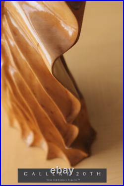 Amazing! Art Deco Handcarved Wood Sculpture! Vtg Beautiful 30's 40's Woman MCM Amazing! Art Deco Handcarved Wood Sculpture! Vtg Beautiful 30's 40's Woman MCM