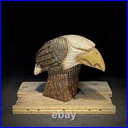 American Bald Eagle Wood Carving Folk Art Home Decor