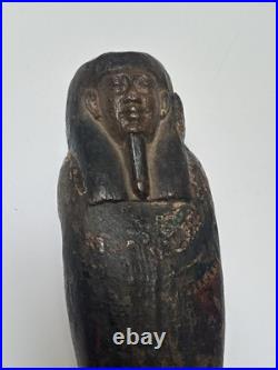 Ancient Egypt Sculpture Osiris Wood Carving Burial Relic Iconic Antique 600 BCE