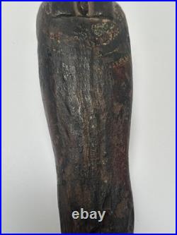 Ancient Egypt Sculpture Osiris Wood Carving Burial Relic Iconic Antique 600 BCE