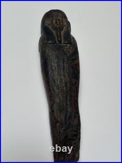 Ancient Egypt Sculpture Osiris Wood Carving Burial Relic Iconic Antique 600 BCE