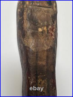 Ancient Egypt Sculpture Osiris Wood Carving Burial Relic Iconic Antique 600 BCE