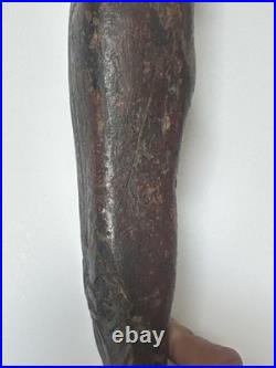Ancient Egypt Sculpture Osiris Wood Carving Burial Relic Iconic Antique 600 BCE