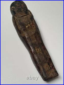 Ancient Egypt Sculpture Osiris Wood Carving Burial Relic Iconic Antique 600 BCE