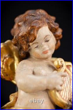 Angel Sculpture B Wood Carving Statue Wooden Archangel Vintage Figure 6 Angel Sculpture B Wood Carving Statue Wooden Archangel Vintage Figure 6