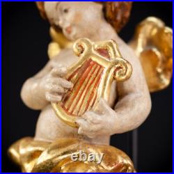 Angel Sculpture B Wood Carving Statue Wooden Archangel Vintage Figure 6 Angel Sculpture B Wood Carving Statue Wooden Archangel Vintage Figure 6