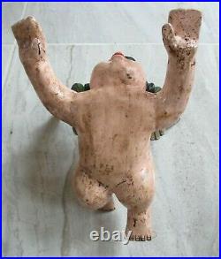 Angel Wood Carving Mexican Folk Art Hanging Naked Cherub 14