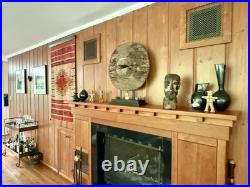 Antique 1800's Hand Carved Wooden Saint Bust Sculpture Statue Hat Mold Figure