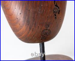 Antique 1981 Carved Folk Art Owl Decoy After Smithsonian Museum, Signed