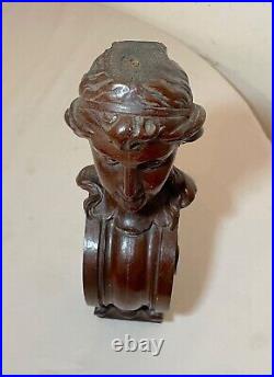 Antique 19th century hand carved wood architectural salvage Victoiran sculpture