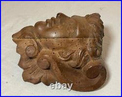 Antique 19th century hand carved wood architectural salvage Victoiran sculpture