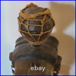 Antique African Bambara Tribe Fertility Statue Mali hand carved Authentic 21 in