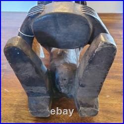 Antique African Bambara Tribe Fertility Statue Mali hand carved Authentic 21 in
