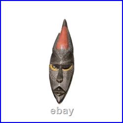Antique African Ebony Carved/Painted Tribal Warrior Couple Figurines Sculptures Antique African Ebony Carved/Painted Tribal Warrior Couple Figurines Sculptures