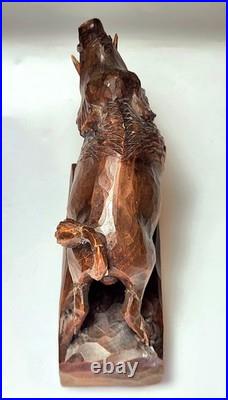 Antique Anton Fischer Oberammergau Blackforest Germany Wood Wild Boar Sculpture