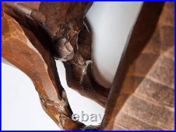 Antique Anton Fischer Oberammergau Blackforest Germany Wood Wild Boar Sculpture