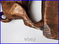 Antique Anton Fischer Oberammergau Blackforest Germany Wood Wild Boar Sculpture