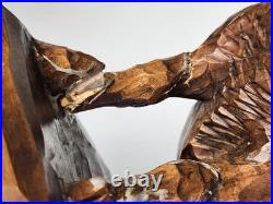 Antique Anton Fischer Oberammergau Blackforest Germany Wood Wild Boar Sculpture