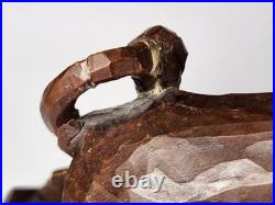 Antique Anton Fischer Oberammergau Blackforest Germany Wood Wild Boar Sculpture