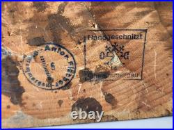 Antique Anton Fischer Oberammergau Blackforest Germany Wood Wild Boar Sculpture