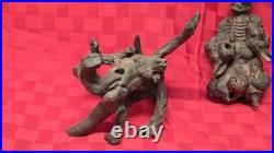 Antique Chinese Root Wood Carving Old Man Scholar Figure Antique Chinese Root Wood Carving Old Man Scholar Figure