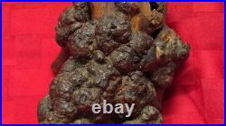 Antique Chinese Root Wood Carving Old Man Scholar Figure
